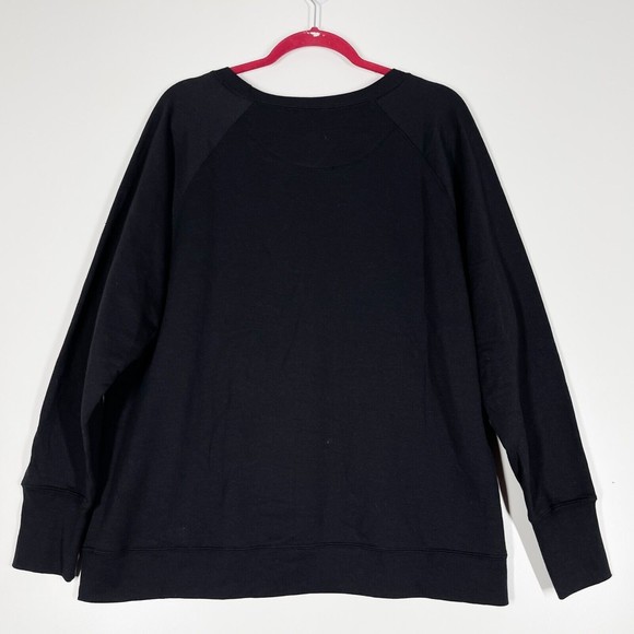 Champion Leopard Print Graphic Logo Pullover Women's Black Long Sleeve Size 2X - Picture 3 of 9